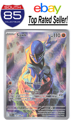 Sawk 130/086 Illustration Rare Pokemon TCG SV: White Flare NM - Image 1