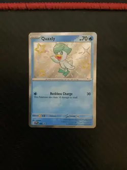 Pokemon Quaxly SVP 082 Black Star Promo Holo NM - Image 1