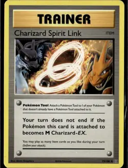 Charizard Spirit Link Uncommon XY - Evolutions 75/108 Tool Normal Pokemon Card - Image 1
