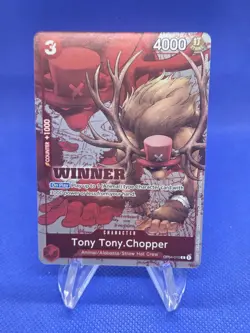 One Piece Tony Tony Chopper OP04-010 Winner Pack 2024 Promotion Card NM - Image 1