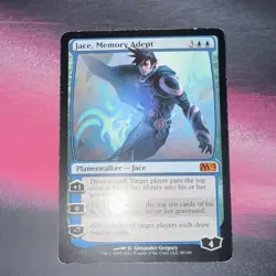 Magic: The Gathering Jace, Memory Adept Planeswalker Card Magic 2012 Set - Image 1
