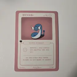 1st Edition Pokederp 2 Droogi - Dragonair 2/38 Custom Derpy Card Pokemon - Image 1