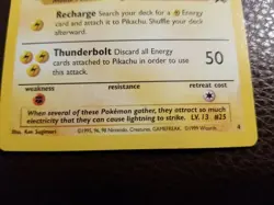 Pikachu #4 1999 Pokemon Movie Black Star Promo Card - Image 4