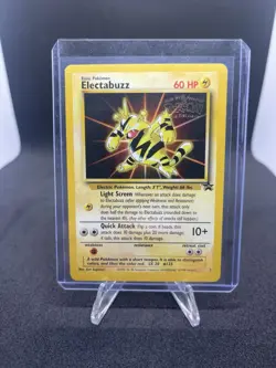 Pokemon Electabuzz #2 Warner Bros Movie Black Star Promo TCG Card LP - Image 1
