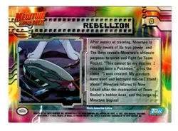 Pokemon Movie Edition Mewtwo "Rebellion" #8 - Vintage 1999 Topps Pokemon Card - Image 2
