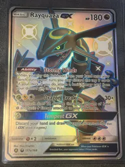 Rayquaza GX Celestial Storm Holo Jumbo Card 177a/168 Promo Ultra Rare Pokemon - Image 1