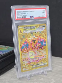 Pokemon Charizard ex Obsidian Flames Gold Hyper Rare Holo 228/197 PSA 9 MINT - Image 1