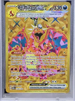 Pokemon Charizard ex Obsidian Flames Gold Hyper Rare Holo 228/197 PSA 9 MINT - Image 5