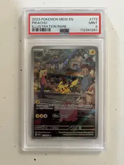 2023 Pokemon Mew 151 English Pikachu IR 173 Mint Psa 9 - Image 1