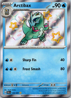 Pokemon Paldean Fates - ARCTIBAX - SHINY ULTRA RARE - 129/091 - NM/M - Image 1
