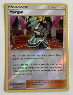 Morgan 149/181 Pokemon TCG SM Team Up Reverse Holo LP - Image 1