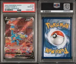 Pokemon Machamp V 172/189 Sword & Shield Astral Radiance PSA 10 - Image 3