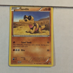Pokemon TCG Sandile Black and White 63/114 Regular Common - Image 1