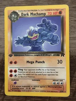 Pokemon TCG Machamp Holo Rare Deck Exclusives 1st Edition 100 HP 008/102 - Image 1