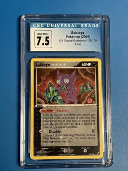 SABLEYE 2006 Pokemon EX 10 Crystal Guardians Holo CGC 7.5 - Image 1