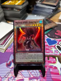 Yugioh Masked HERO Dark Crow MZMU-EN014 Miscut Error Misprint - Image 1