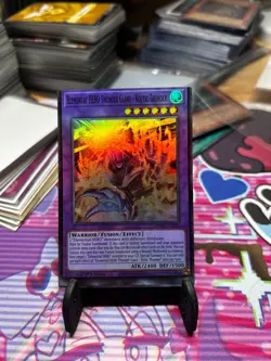 Yugioh Elemental HERO Thunder Giant Voltic Thunder Miscut Error Misprint - Image 1