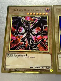 Blue-Eyes White Dragon + Dark Magician + Red-Eyes | Premium Gold Rares | YuGiOh! - Image 3