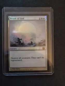 MTG Wrath of God, 8th Edition Foil RARE NM never played GORGEOUS card! - Image 1