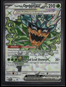 Teal Mask Ogerpon ex - Ultra Rare SV: Scarlet & Violet Promo Cards 166 NM - Image 1