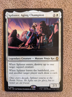 Splinter, Aging Champion-0104- Teenage Mutant Ninja Turtles-MTG-NM - Image 1