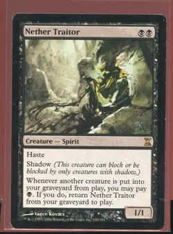 Nether Traitor Rare LP/Pl Time Spiral Magic the Gathering MTG - Image 1