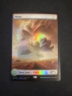 Magic MTG Plains MagicCon Foil Borderless Lotus Secret Lair Promo SLP NM - Image 1