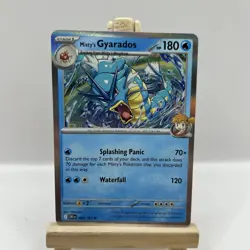 Pokemon - Destined Rivals - Misty's Gyarados - 049/182 - Holo Rare Card - Image 1