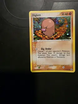 Pokemon TCG Diglett 61/112 Fire Red Leaf Green Reverse Holo - Image 1