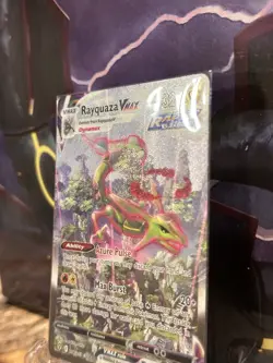 Pokemon Evolving Skies Rayquaza VMAX 218/203 Alt Art Secret Rare LP !READ DESC! - Image 3