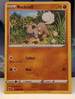 Pokemon TCG Champions Path Rockruff 029/073 COMMON - LP - Image 1