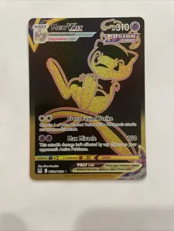 Pokemon TCG Mew VMAX Full Art Rare Holo Fusion Strike TG30/TG30 Vmax 310 HP NM - Image 1