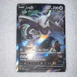 Pokemon TCG Lugia V Full Art Ultra Rare Holo 186/195 Silver Tempest HP 220 V - Image 1