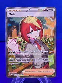 Mela 140/131 Ultra Rare Pokemon TCG Prismatic Evolutions NM - Image 1