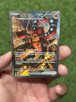 Pokemon Volcanion ex 182/159 Journey Together Special Illustration Rare SIR - Image 1