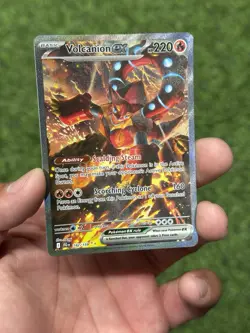 Pokemon Volcanion ex 182/159 Journey Together Special Illustration Rare SIR - Image 2