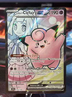 Lillie's Clefairy ex - 173/159 Ultra Rare Pokemon TCG SV09: Journey Together NM - Image 1