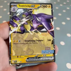 Toxtricity ex SVP 215 Promo - Pokemon Illustration Contest 2024 Stamp - NM - Image 1