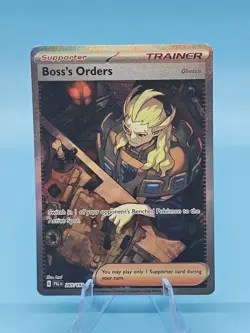 Boss's Orders 265/193 Paldea Evolved 2023 Pokemon TCG SPECIAL ILLUSTRATION RARE - Image 1