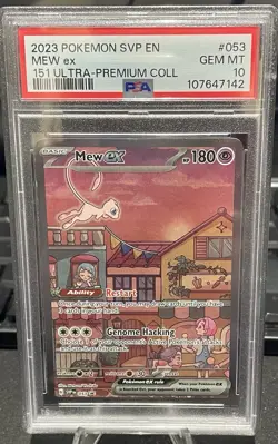 Pokemon TCG Mew EX 053 PSA Gem Mt 10 Scarlet Violet 151 English - Image 1