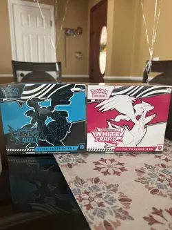 Pokemon Black Bolt and White Flare ETB Elite Trainer Box Set of 2 Sealed - Image 1