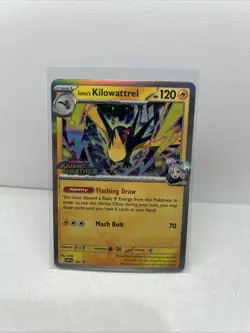 Pokemon Iono’s Kilowattrel 182 (prerelease) SVP Journey Together Stamped Promo - Image 1