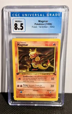 Magmar 39/62 Fossil Regular Pokemon TCG Card 1st Edition - Image 1