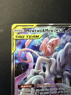 Pokemon Mewtwo & Mew GX SM191 Promo Holo Tag Team Psychic Card 2019 - Image 3