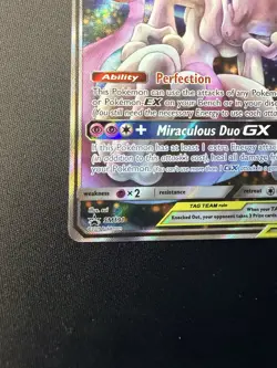 Pokemon Mewtwo & Mew GX SM191 Promo Holo Tag Team Psychic Card 2019 - Image 5