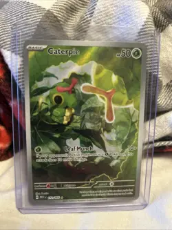 Pokemon TCG Caterpie 172/165 Scarlet & Violet 151 Holo Illustration Rare Card - Image 1