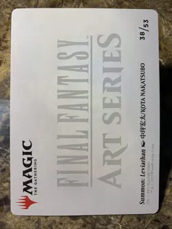 MTG TCG Final Fantasy Summon: Leviathan Art Card (Gold-Stamped Signature) 38/53 - Image 3