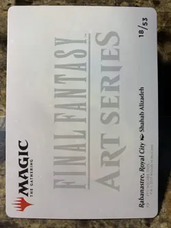 MTG Final Fantasy Rabanastre, Royal City Art Card Gold-Stamped Signature 18/53 - Image 3