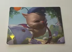 Magic MtG: Delivery Moogle *Gold-Stamped Art Card* (Final Fantasy / FIN), NM - Image 1