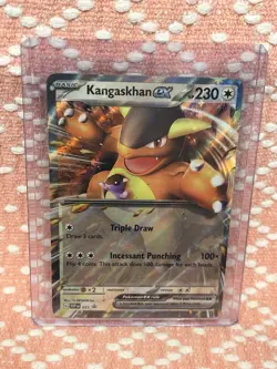 Pokemon Scarlet & Violet Black Star Promo #55 Kangaskhan ex Rare Holo Card NM - Image 1